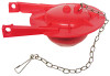 Toto-Style Toilet Flapper, Red, 3 In.
