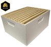 Beekeeping Deep Brood Box, Assembled, White