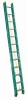 Werner 24 Ft. Fiberglass Extension Ladder with 225 Lb. Load Capacity Type II Duty Rating