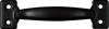 Door/Drawer Cabinet Pull, Satin Black, 6-1/2 In.