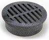 Structural Foam Polyolefin Grate With UV Inhibitors, Black, 3-In. Round