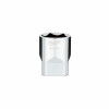 SAE 6-Point Shallow Socket, Four Flat Sides, 1 In., 1/2 In. Drive