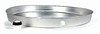 Water Heater Pan With Fitting, Aluminum, 24 x 2.25 In.