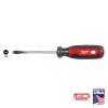 Slotted Screwdriver, Cushion Grip, 1/4 x 4 In.