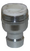 Dual Thread Snap Nipple with Aerator, Chrome, 15/16 MPT x 55/64 In. FPT x 27 Thread