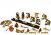 Bi-Fold Sliding Door Hardware Set, 1-1/8 to 1-3/8 In., 5 Ft.