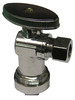 Angle Stop Valve, Chrome, 5/8 x 3/8 In.