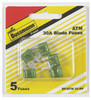 Automotive Fuses, Mini Blade, Green, 30-Amp, 5-Pk.