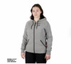 M12 Women's Heated Hooded Sweatshirt, Cotton/Poly, With Battery & Charger, Gray, L