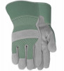 Women's Suede Leather Palm Glove With Breathable Mesh Back, M