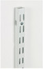12-In. White Wall Shelf Track