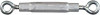 Turnbuckle, Eye & Eye, Zinc, 5/16 x 9 In.