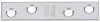 Mending Brace, Stainless Steel, 3 x 5/8 In.