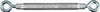 Turnbuckle, Eye & Eye, Zinc, 3/8 x 16 In.