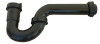 P-Trap, Black Plastic, 1-1/2 In.