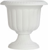Plastic Planter, Classic Urn, White, Resin, 14-In. (12 pieces)