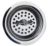 Kitchen Sink Basket Strainer, Chrome Plated, Stainless Steel, 3-1/2-In.