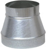 HVAC Duct Pipe Reducer/ Increaser, No Crimp, 28 Gauge,8 x 6 In.