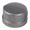 2 In. Black Pipe Cap