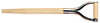 Shovel Replacement Handle, Wood, D-Grip, 25-In.