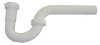 Lavatory Drain P-Trap, White PVC, 1-1/4 In.