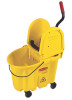 Mop Bucket & Wringer, Yellow, 26/35 Qt.