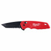 Fastback Spring-Assisted Folding Utility Knife, Rubber Grip
