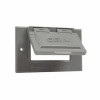 1-Gang Weatherproof Horizontal Cover, GFCI, Gray