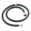 Eastman Black PVC Washing Machine Hose - 3/4 In. FHT x 3/4 In. FHT x 4Ft. - L