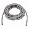 Eastman Braided Stainless Steel Icemaker Connector - 1/4 In. Comp x 1/4 In. Comp x 20Ft. - L (Brass)