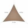 11' ALMOND SHADE SAIL