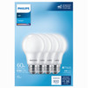 4PK 60W A19 MED LED