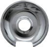 Electric Range Drip Pan, "D" Series Hinged Element, Chrome, 8 In.