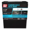 Grip-Rite  112SMFUR5 1-1/2 in. x 11-Gauge Electrogalvanized Barbed Shank Furring Nails with Wads