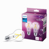 2PK 40W CLR A19 LED