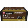 2" X 9 GLD WD SCREW