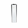 SAE Deep 6-Point Socket, Four Flat Sides, 11/16 In., 1/2 In. Drive