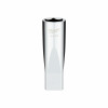 SAE Deep 6-Point Socket, Four Flat Sides, 3/4 In., 1/2 In. Drive