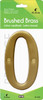 4" BRSH BRASS NUMBER 0