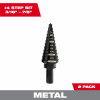 2-Pc. #4 Step Drill Bit Set