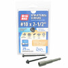 Grip-Rite PrimeGuard Plus #10 x 2.5 In. Hex Washer Head Structural Screw (25-Count)