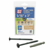 Grip-Rite PrimeGuard Plus 5/16 In. x 3 In. Flat Washer Head Structure Screw (20-Count)