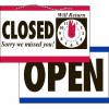 OPEN/CLOSED CLOCK SIGN