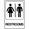 5X7 RESTROOMS SIGN