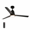 Altitude Solo 52 In. Matte Black with Matte Black Blades Outdoor Ceiling Fan