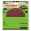 Sanding Discs, Aluminum Oxide, Red Resin, 80-Grit, 5 In., 5-Pk.