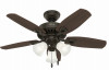 Hunter Builder 42 In. White Ceiling Fan with Light Kit