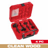 4-Pc. Contractor's Self Feed Wood Drill Bit Set