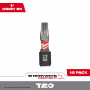 Shockwave Torx T20 Impact Insert Bits, 1 In., 15-Pk.