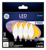 Decorative LED Light Bulbs, Frosted, Candelabra Base, 2.5 Watt, 200 Lumens, 4-Pk.